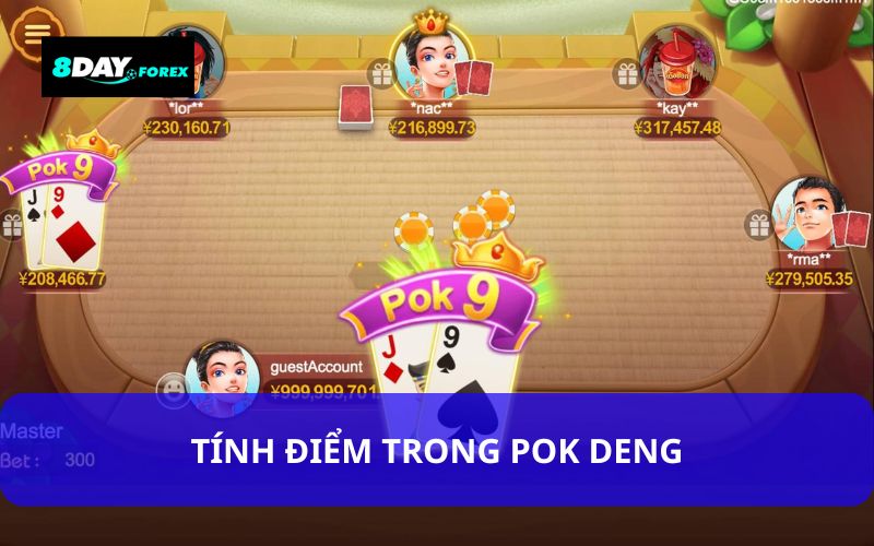 Cách tính điểm trong Pok Deng