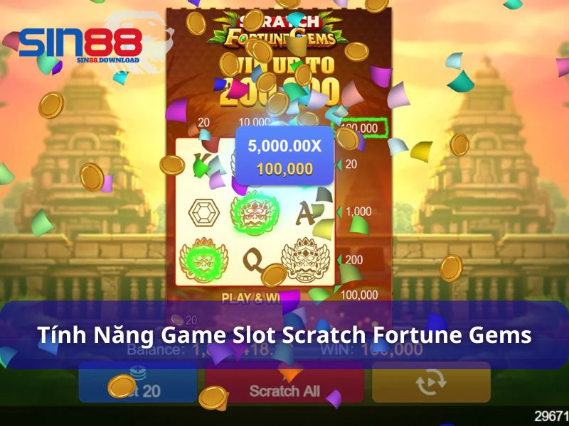 Tính năng hỗ trợ trong Scratch fortune gems